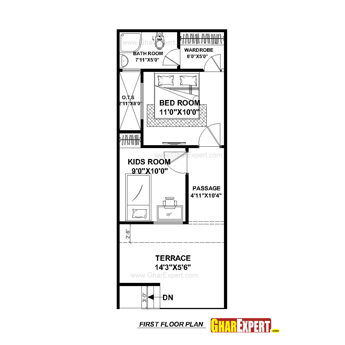 House Plan For 15 Feet By 50 Feet Plot Plot Size Square Yards Gharexpert Com