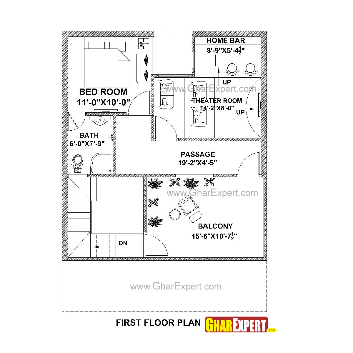 house-plan-for-27-feet-by-37-feet-plot-plot-size-111-square-yards-gharexpert