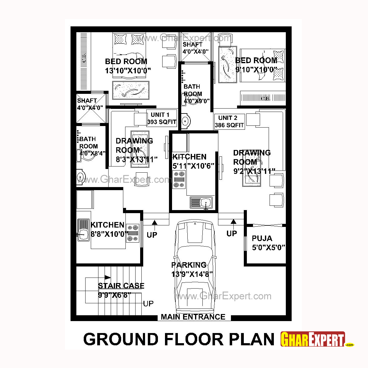 House Plan For 30 Feet By 40 Feet Plot Plot Size 133 Square Yards GharExpert house-plan-for-30-feet-by-40-feet-plot-plot-size-133-square-yards-gharexpert