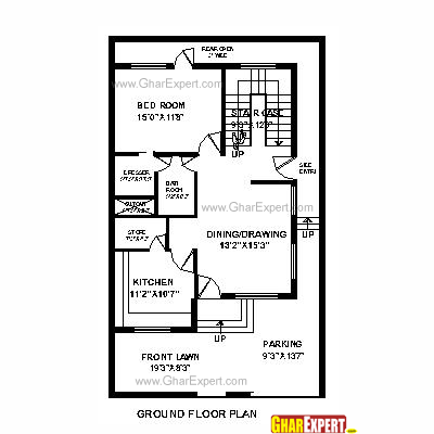 House Plan For 30 Feet By 50 Feet Plot Plot Size 167 Square