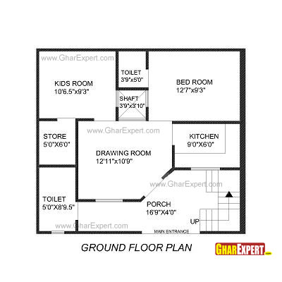 House Plan For 27 Feet By 27 Feet Plot Plot Size 81 Square
