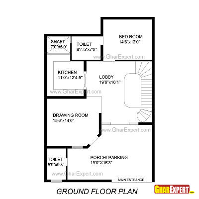 House Plan For 35 Feet By 50 Feet Plot Plot Size 195 Square