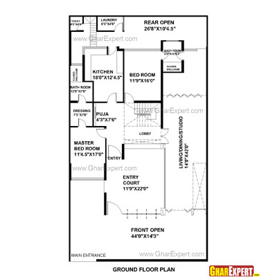 House Plan For 42 Feet By 75 Feet Plot Plot Size 350 Square