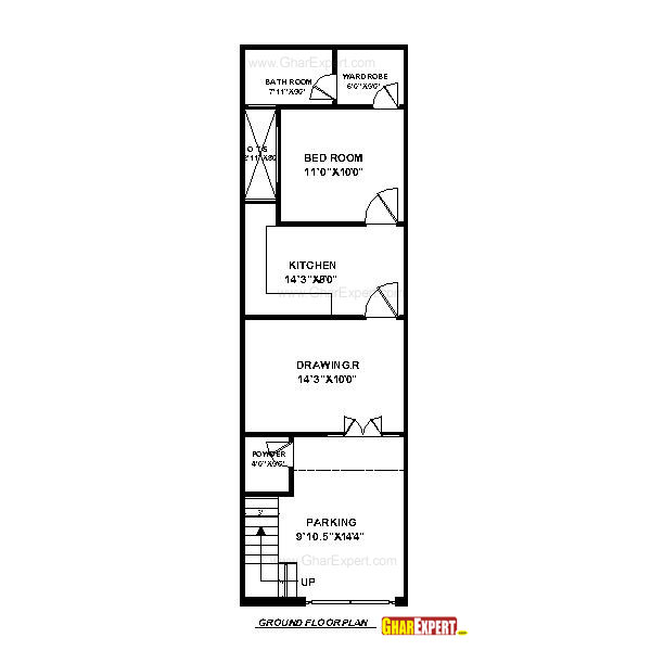 House Plan For 15 Feet By 50 Feet Plot Plot Size Square Yards Gharexpert Com