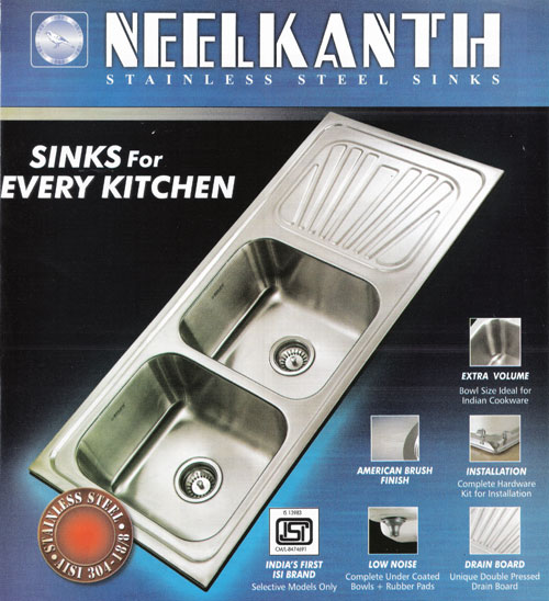 Company : Kitchen : Neelkanth Stainless Steel Sinks