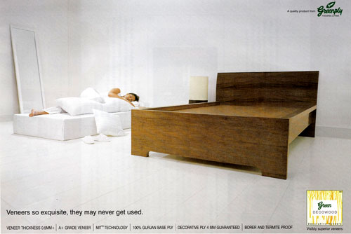 Company : Bedroom Furniture : Veneer so exquisite, they may never get used.