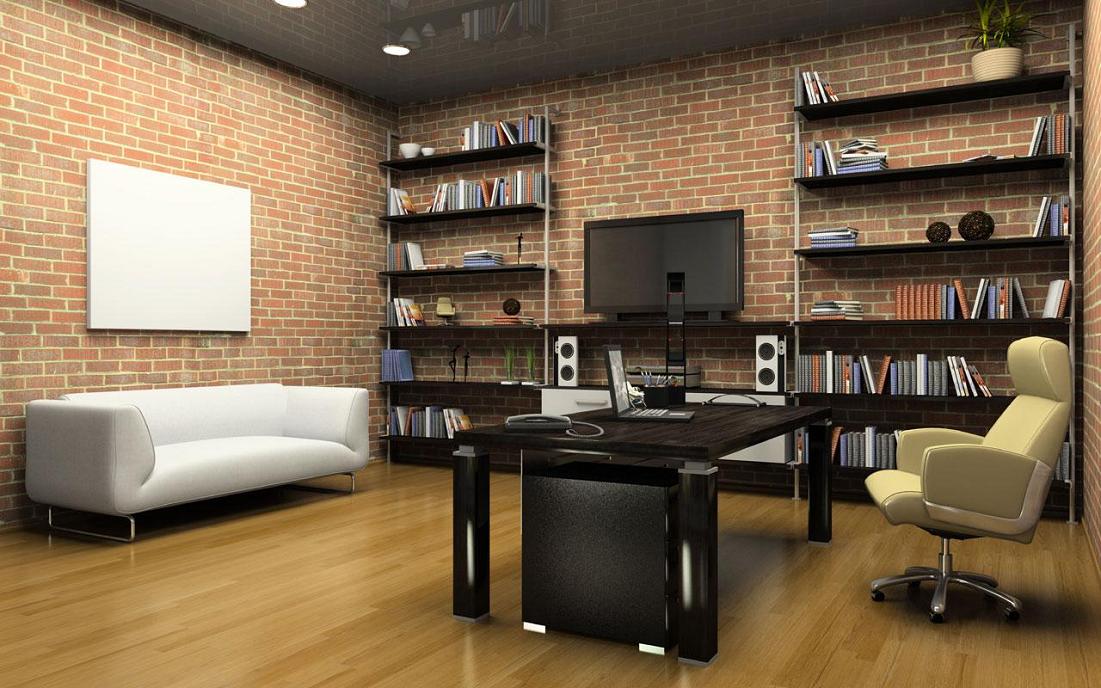 Library in modern office