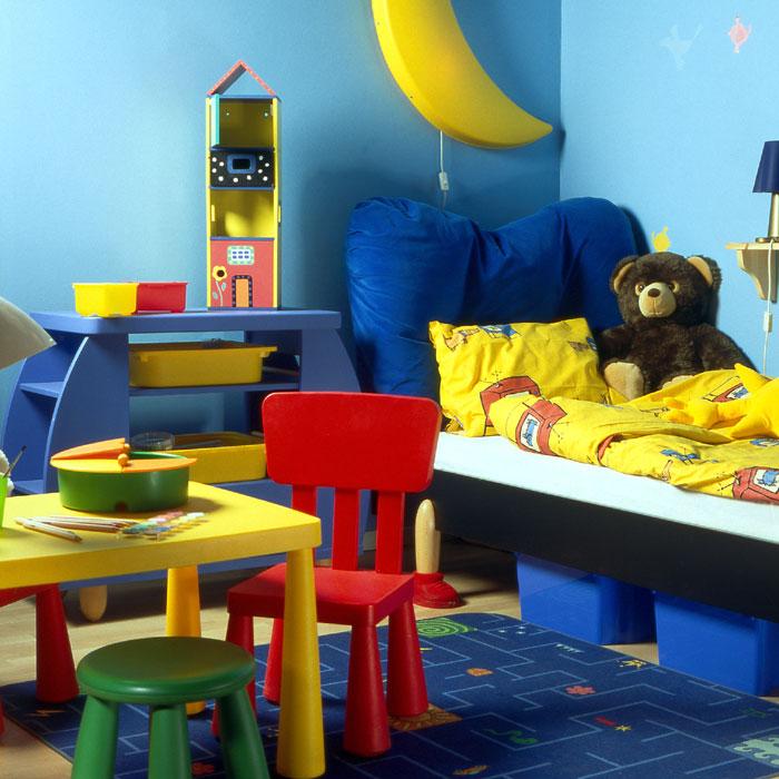 Multi color kids room