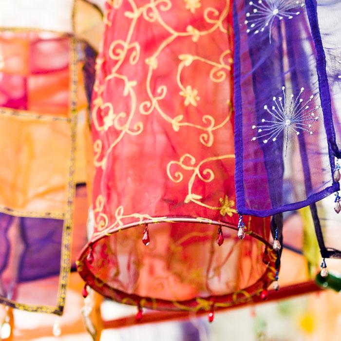 Colorful cloth lantern