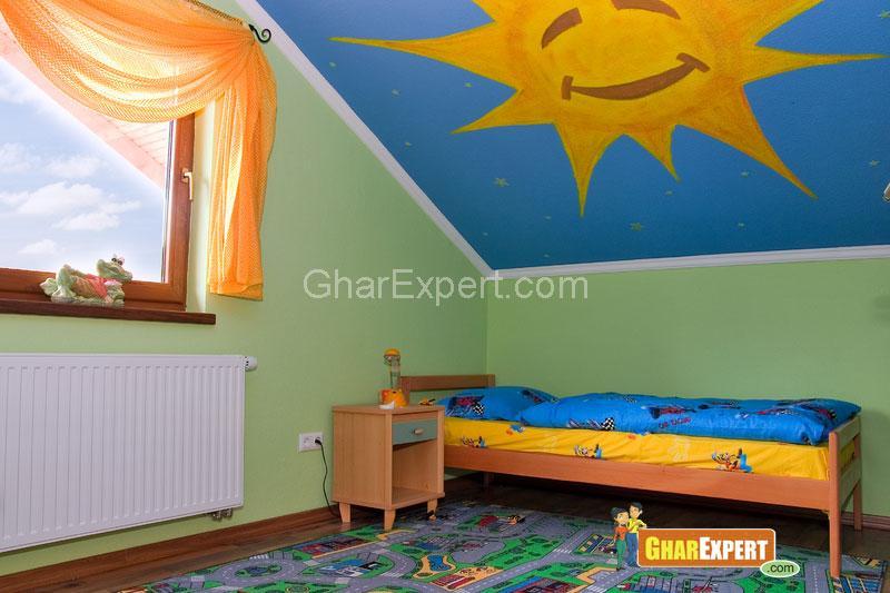 Shining sun in Kids Room