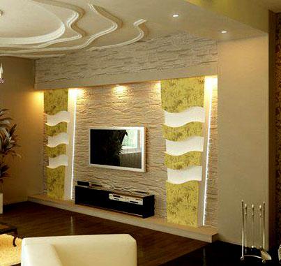 Designer Wall Cladding For Mounted Tv Gharexpert