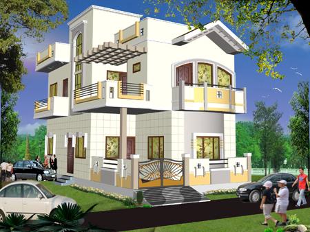 House Design India on Boundary Wall  Main Gate And Balcony And Exterior Elevation For House