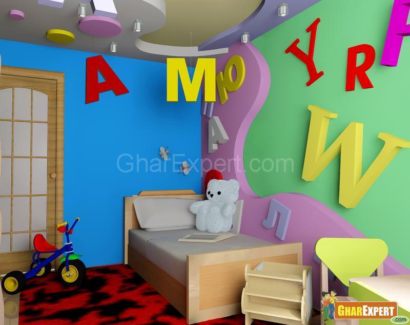 Hanging Alphabets in Kids Room