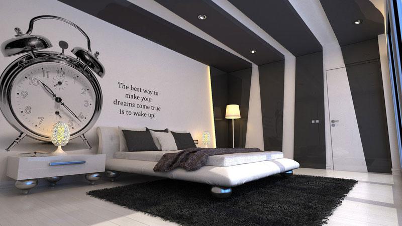 modern bedroom ceiling