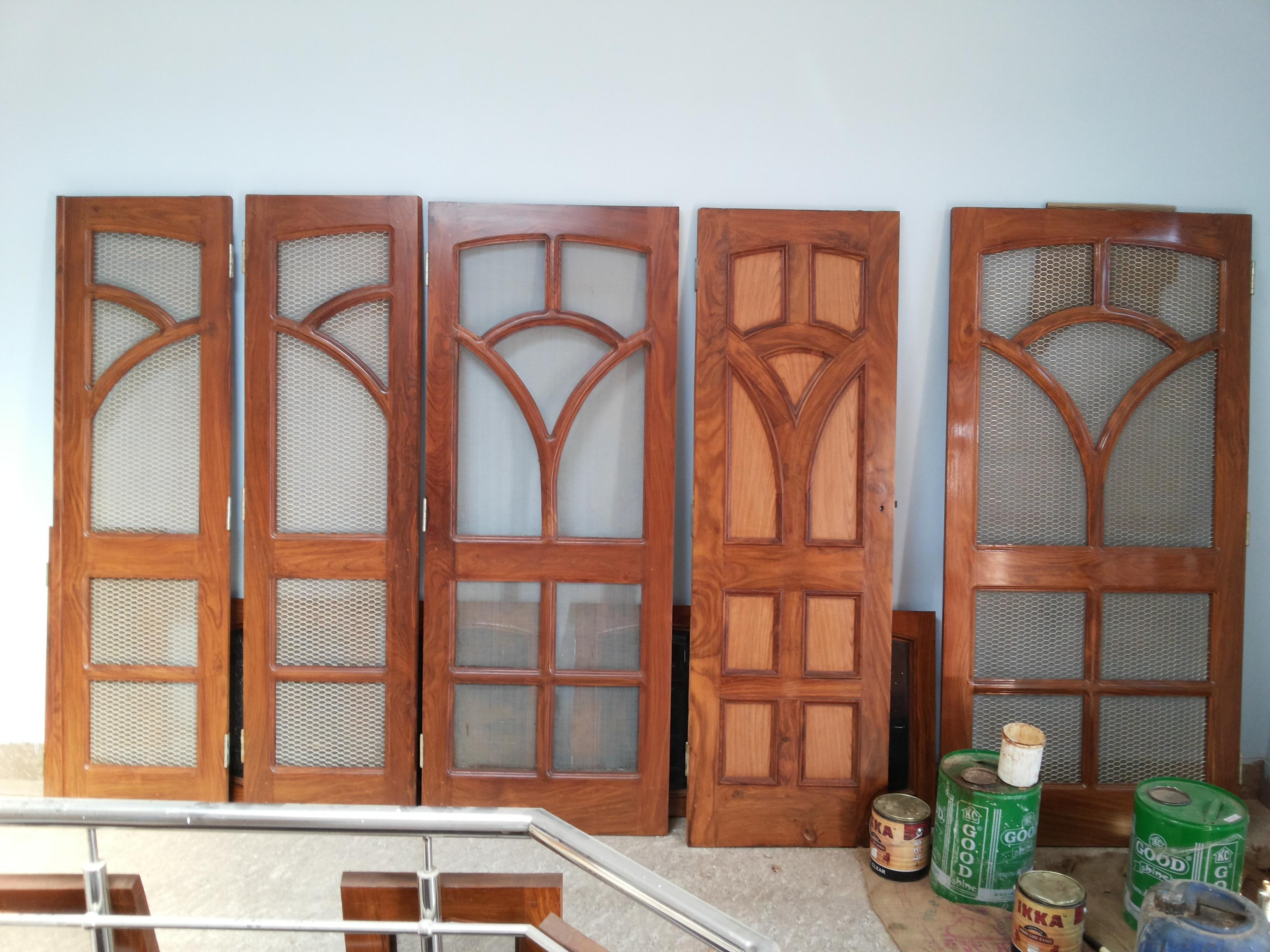 Mesh Doors Design In Wood Gharexpert
