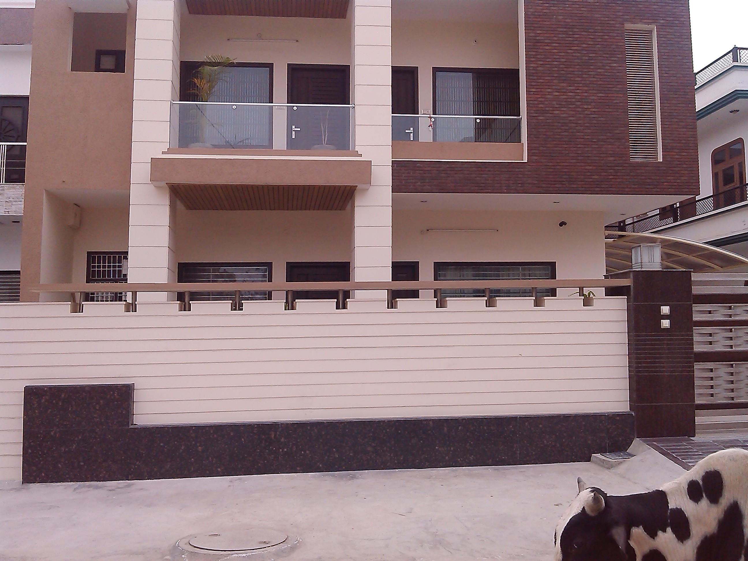 Front Boundary Wall Designs Houses Modern House