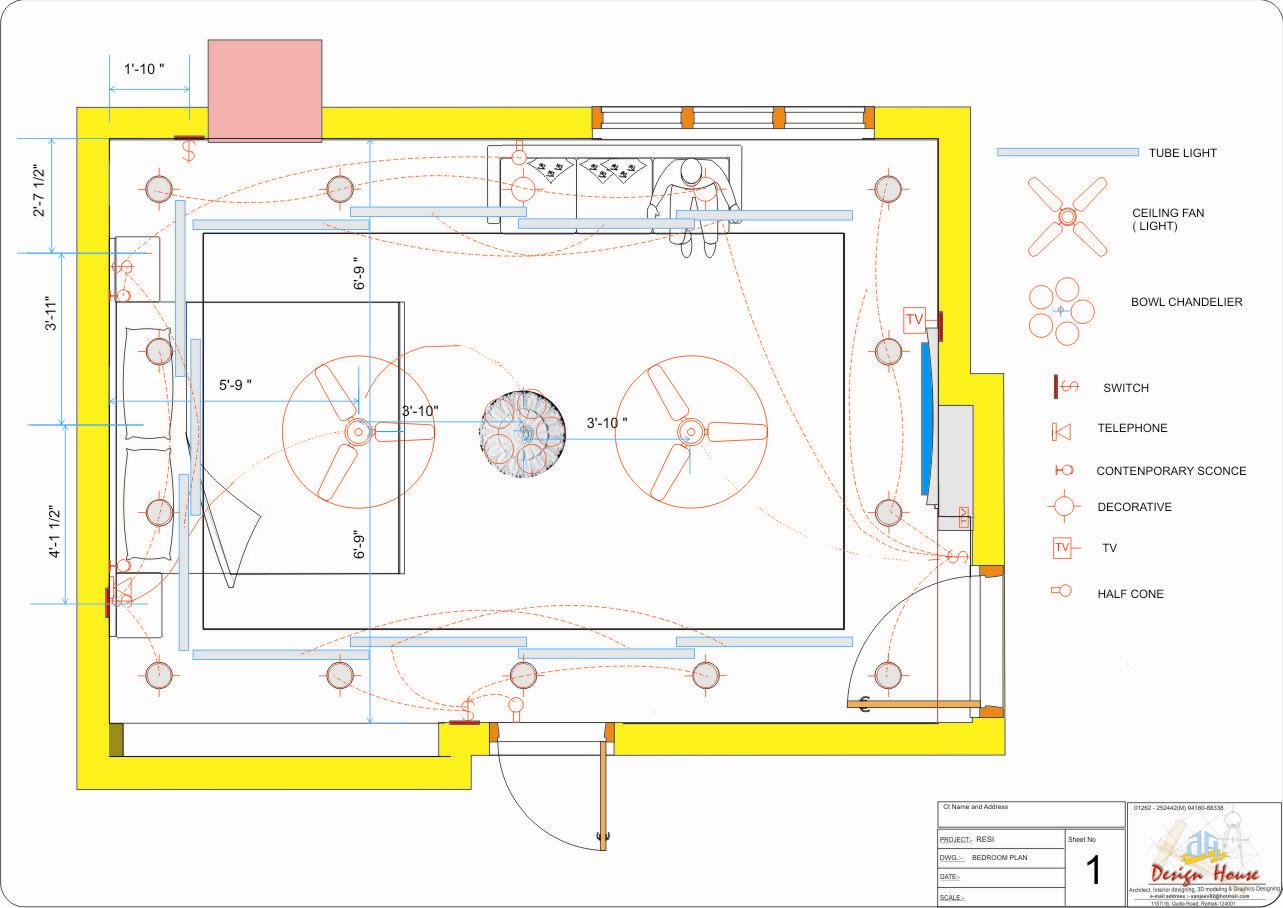 Bedroom Working Drawing Gharexpert