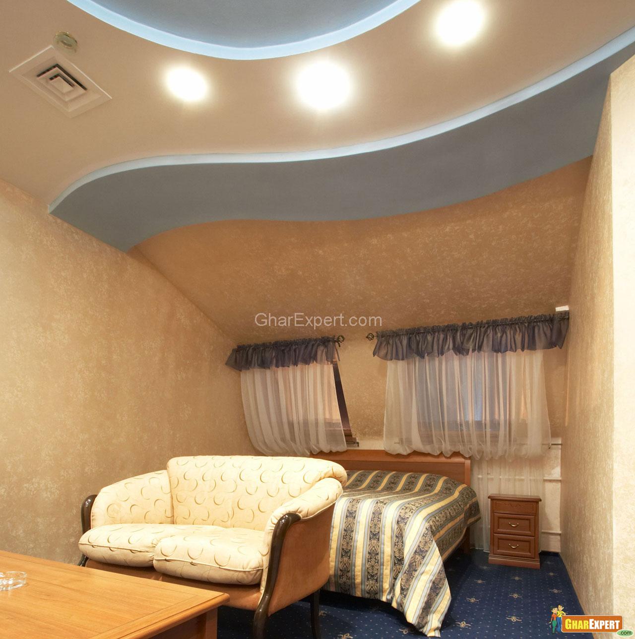 Bed Sofa Ceiling Design In Bedroom Gharexpert