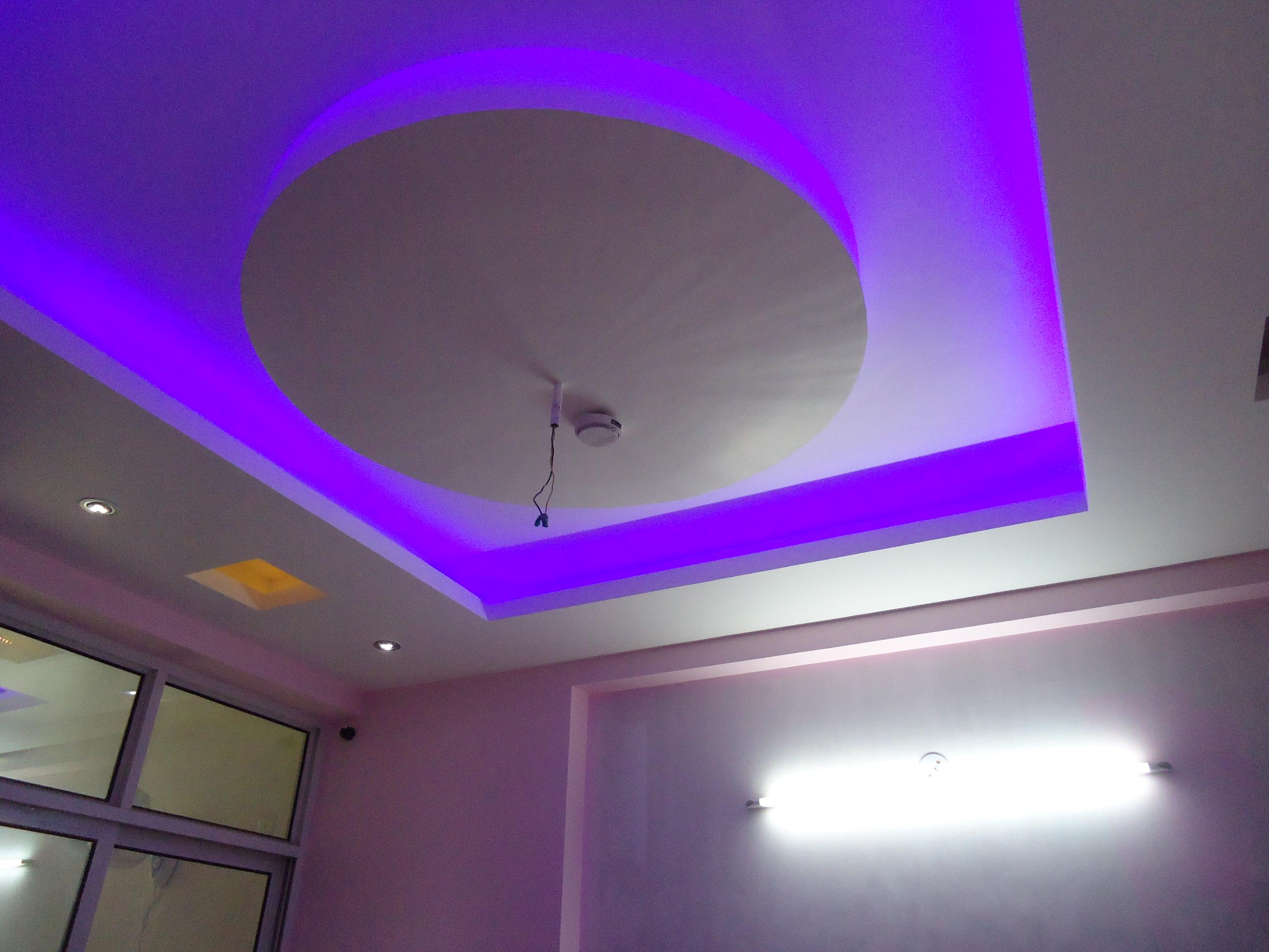 Violet Light Effect On False Ceiling Gharexpert