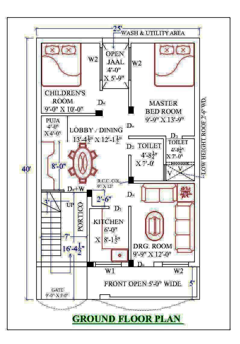 24 X 36 House Plan Gharexpert