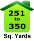 251 to 350 Sq. Yards (2251 to 3150 Sq. Feet)
