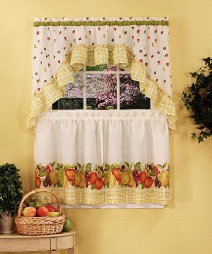 Pleated Kitchen Curtains