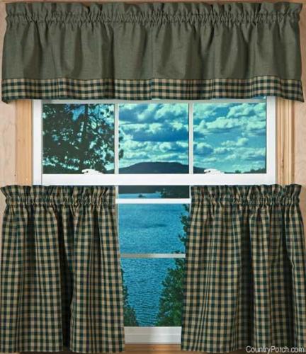 Country style kitchen curtain