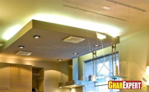 Drop Ceiling Design with LED Lighting