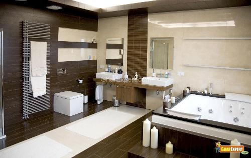 clutter free bathroom