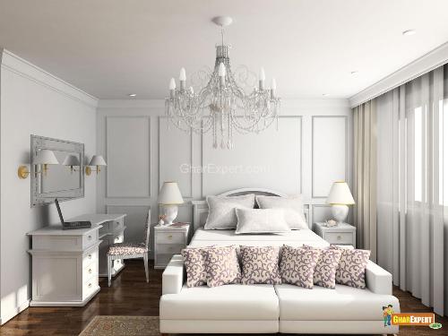 Elegant White Bedroom Design