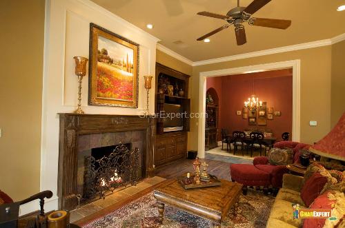 rustic style living room