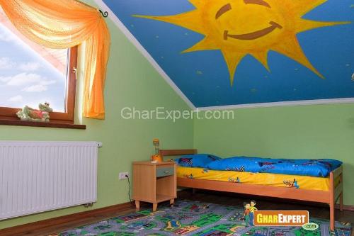 Ceiling design:stencil paint Ceiling design:stencil paint