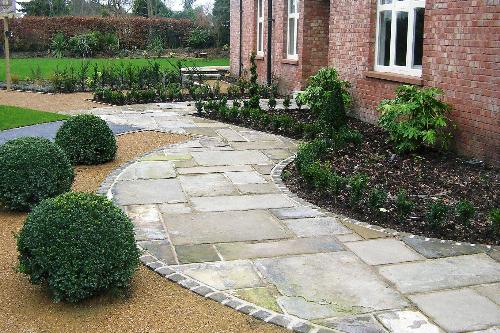  Stone slab path