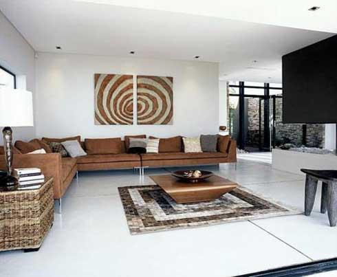 contemporary style living room