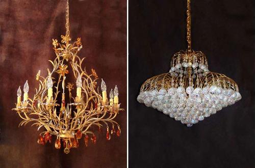 crystal chandeliers