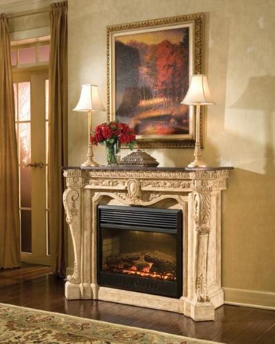 french style fireplace