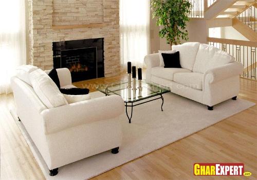 Sofa Set Design in White Color