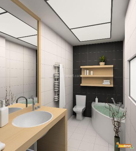 clutter free bathroom