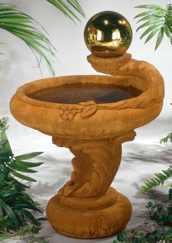 Decorative bird bath