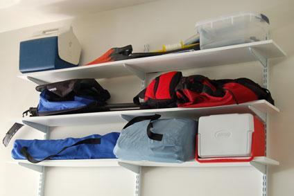 Garage shelf storage