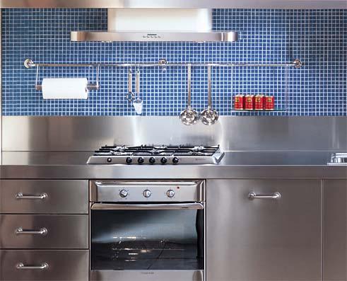 Stainless steel Kitchen backsplash