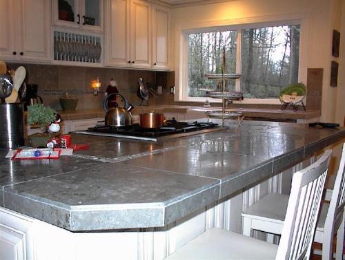 Limestone Kitchen Island