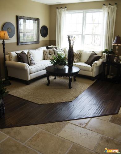 Wood Tile Floor Living Rooms Ideas