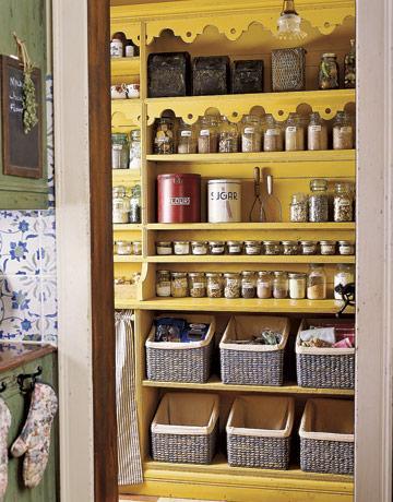 Kitchen pantry organization