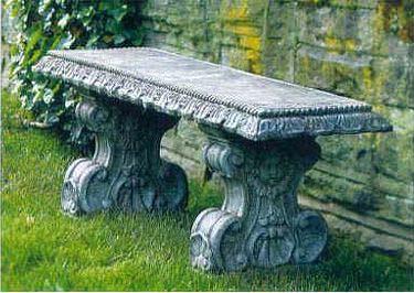 Straight garden bench