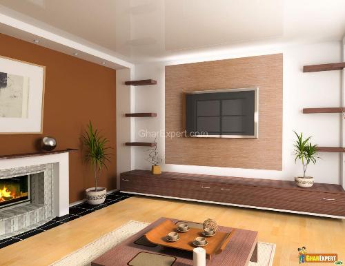 painting ideas for living room. (Brown Color paint for Living