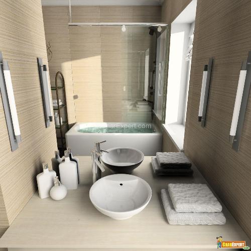 Recessed bathtub