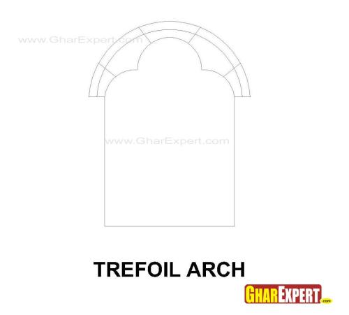 Trefoil arch