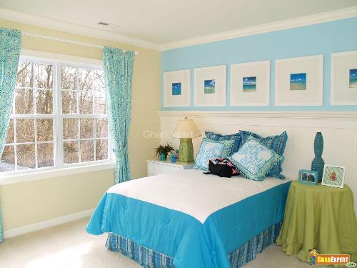 Cool Blue Theme for Bedroom Decoration