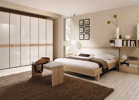 Contemporary Bedroom Set in Earthy Color